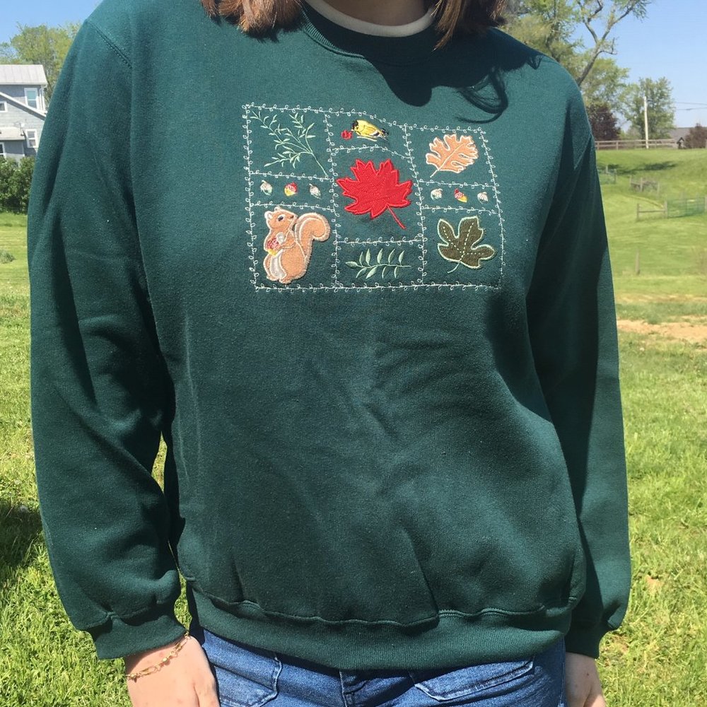 Fall Embroidered Sweater